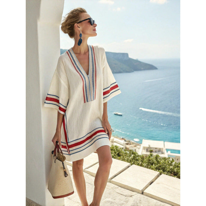 Hannah | Timeless Embroidered Kaftan Beach Dress