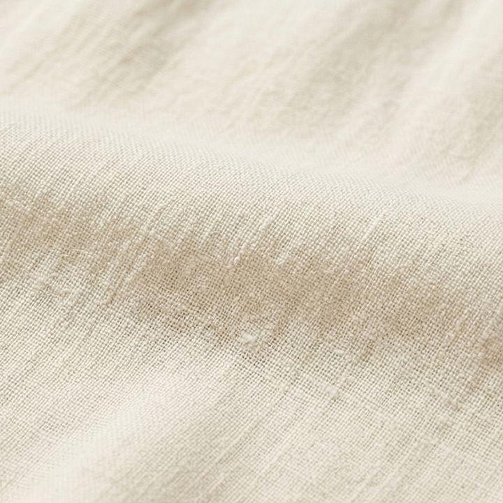 Harper | Lace Trim Midi Linen Dress