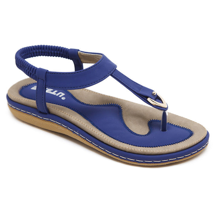 Harper | Refined T-Bar Slingback Flat Sandals