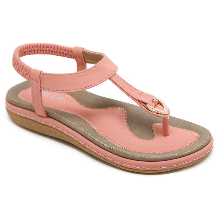 Harper | Refined T-Bar Slingback Flat Sandals