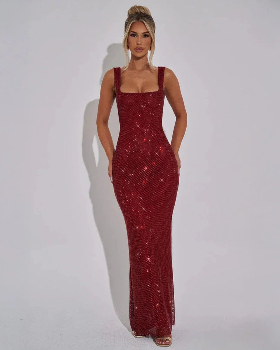 Harper | Sophisticated Sequin Bodycon Christmas Dress Maxi Gown