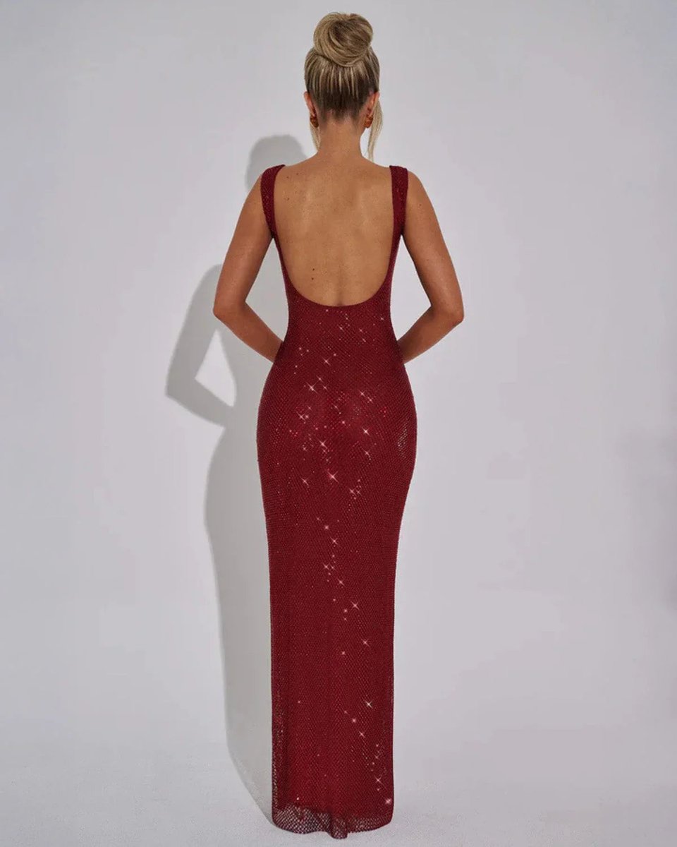 Harper | Sophisticated Sequin Bodycon Christmas Dress Maxi Gown