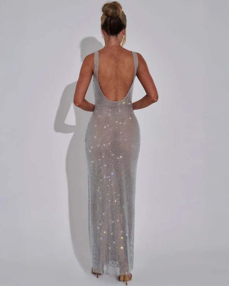 Harper | Sophisticated Sequin Bodycon Christmas Dress Maxi Gown