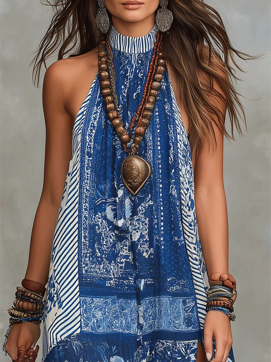Harper | Stylish Patchwork Print Boho Maxi Summer Dress
