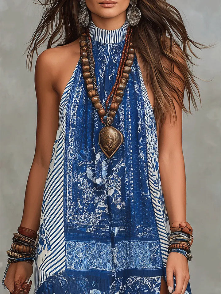 Harper | Stylish Patchwork Print Boho Maxi Summer Dress