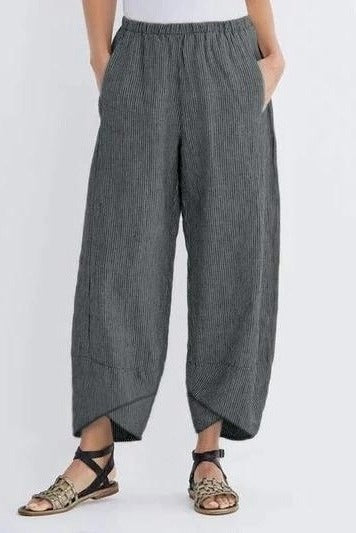 Harriet | Stylish Striped Wide Leg Linen Pants
