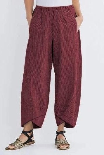 Harriet | Stylish Striped Wide Leg Linen Pants