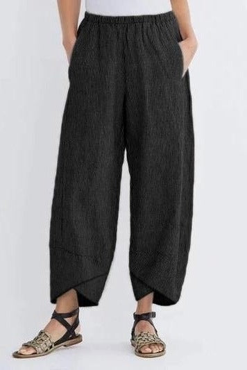 Harriet | Stylish Striped Wide Leg Linen Pants