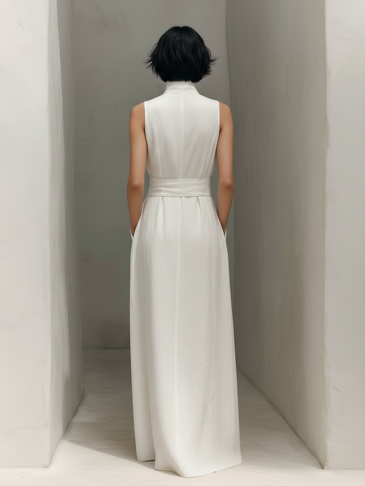 Harriet | Timeless Belted V-Neck Maxi Summer Dresses