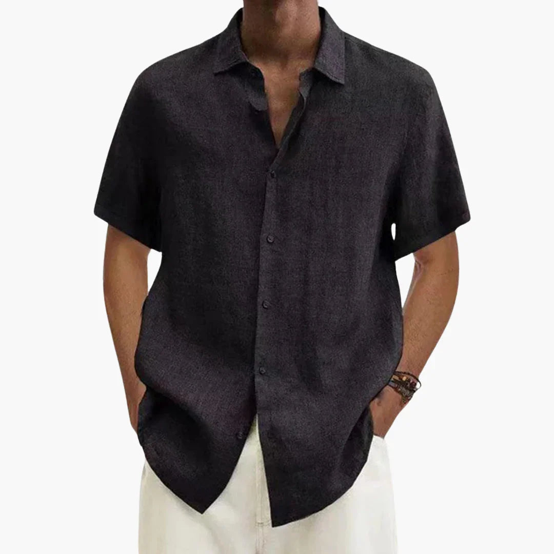 Harry | Effortless Button-Up Short Sleeve Shirt for Summer