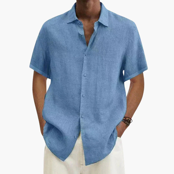 Harry | Effortless Button-Up Short Sleeve Shirt for Summer