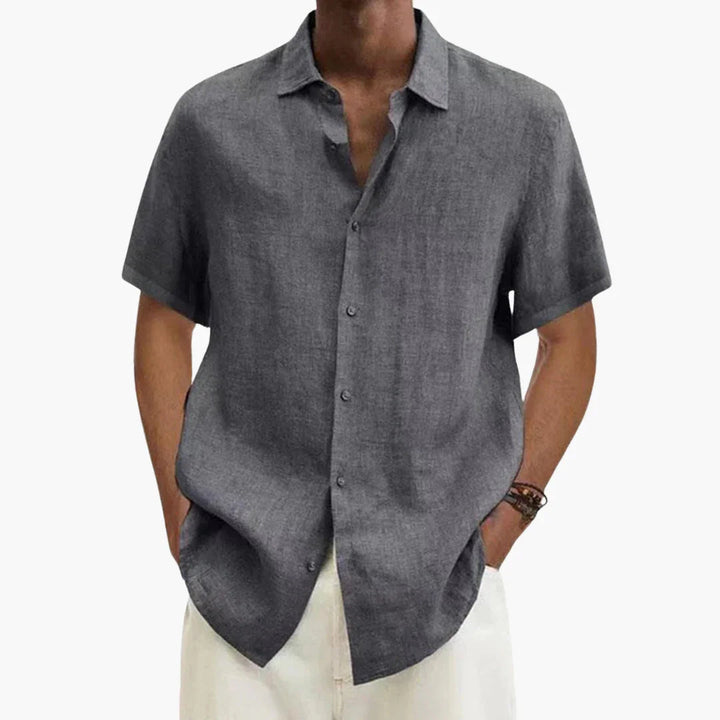 Harry | Effortless Button-Up Short Sleeve Shirt for Summer
