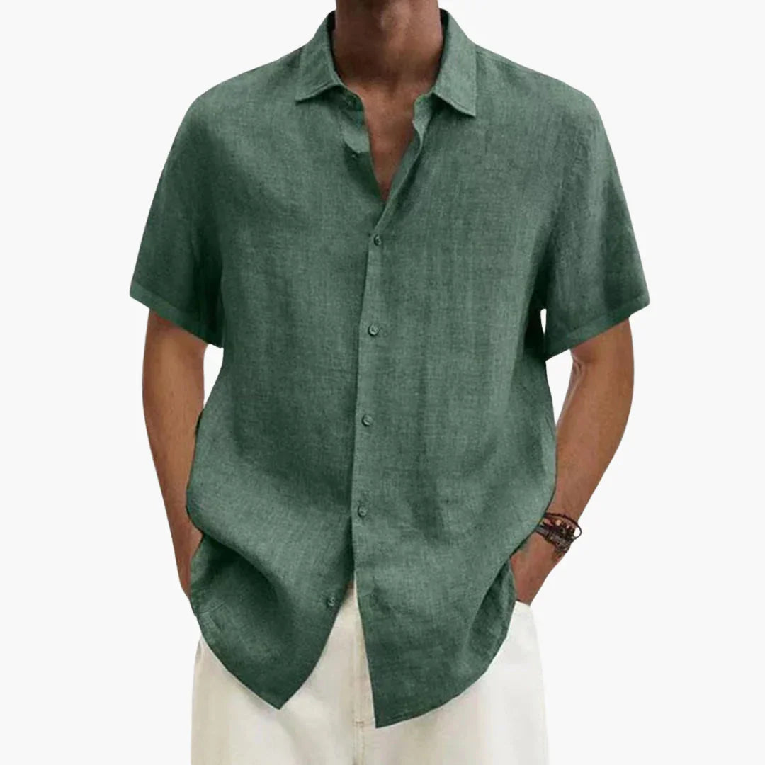 Harry | Effortless Button-Up Short Sleeve Shirt for Summer