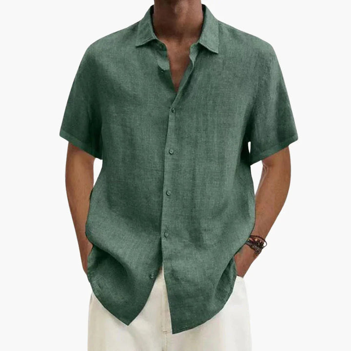 Harry | Effortless Button-Up Short Sleeve Shirt for Summer