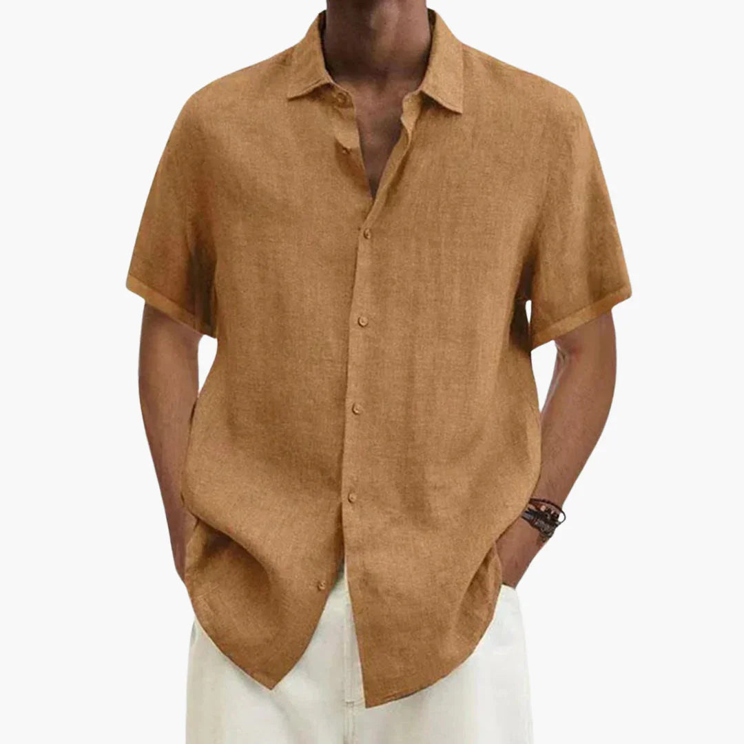 Harry | Effortless Button-Up Short Sleeve Shirt for Summer