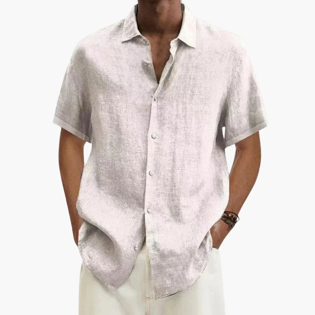 Harry | Effortless Button-Up Short Sleeve Shirt for Summer