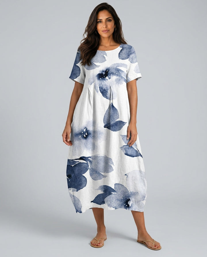 Hazel | Refined Floral Boho Maxi Dress