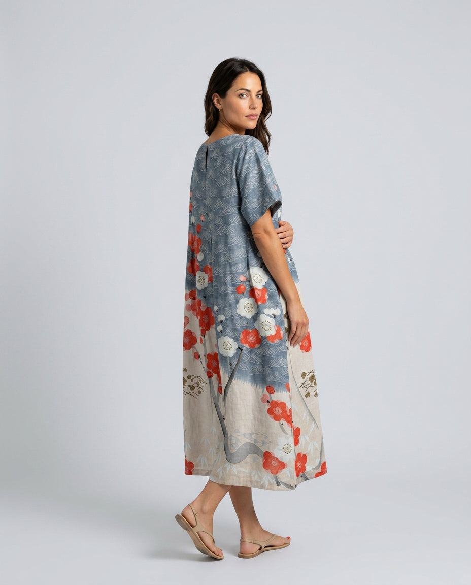 Hazel | Refined Floral Boho Maxi Dress
