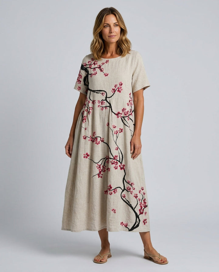 Hazel | Refined Floral Boho Maxi Dress