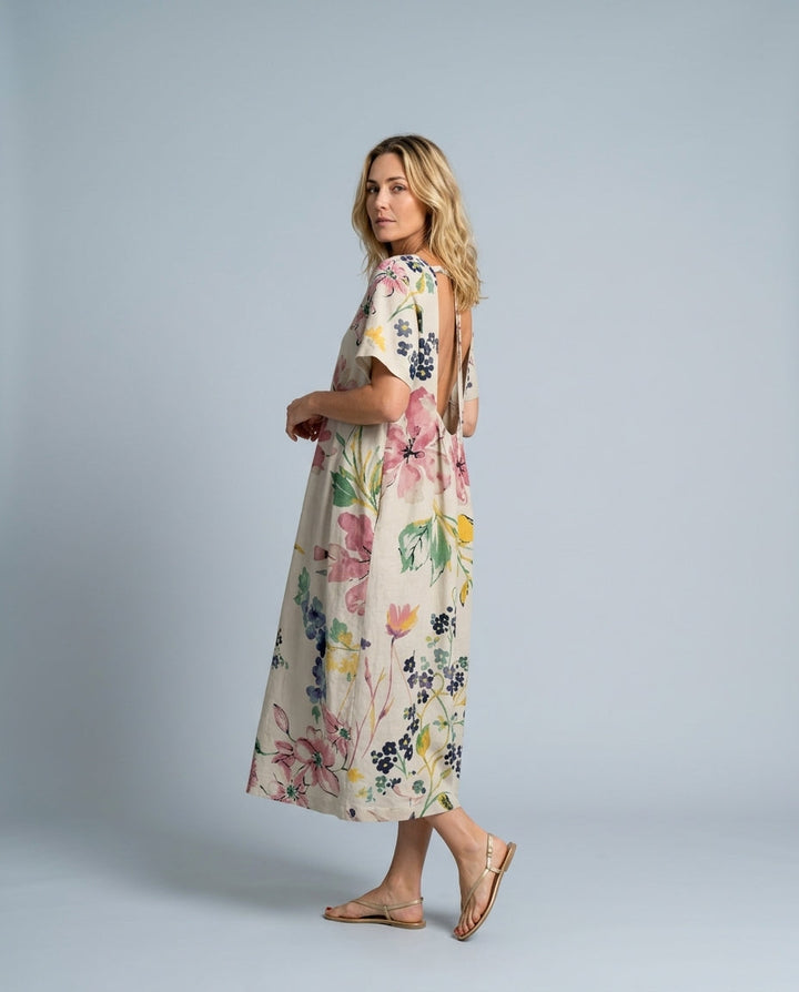 Hazel | Refined Floral Boho Maxi Dress