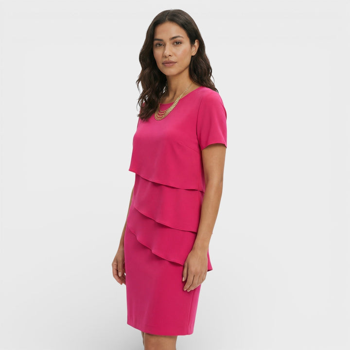 Hazel | Timeless Layered Ruffle Midi Cocktail Dress