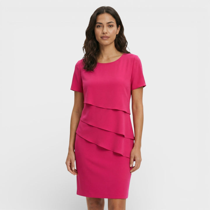Hazel | Timeless Layered Ruffle Midi Cocktail Dress