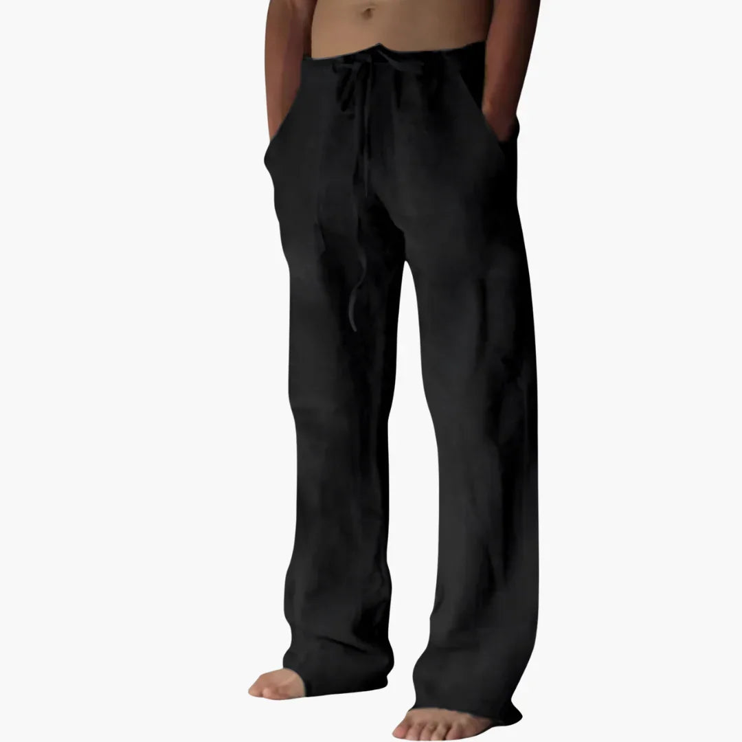 Henry | Graceful Relaxed Drawstring Linen Pants
