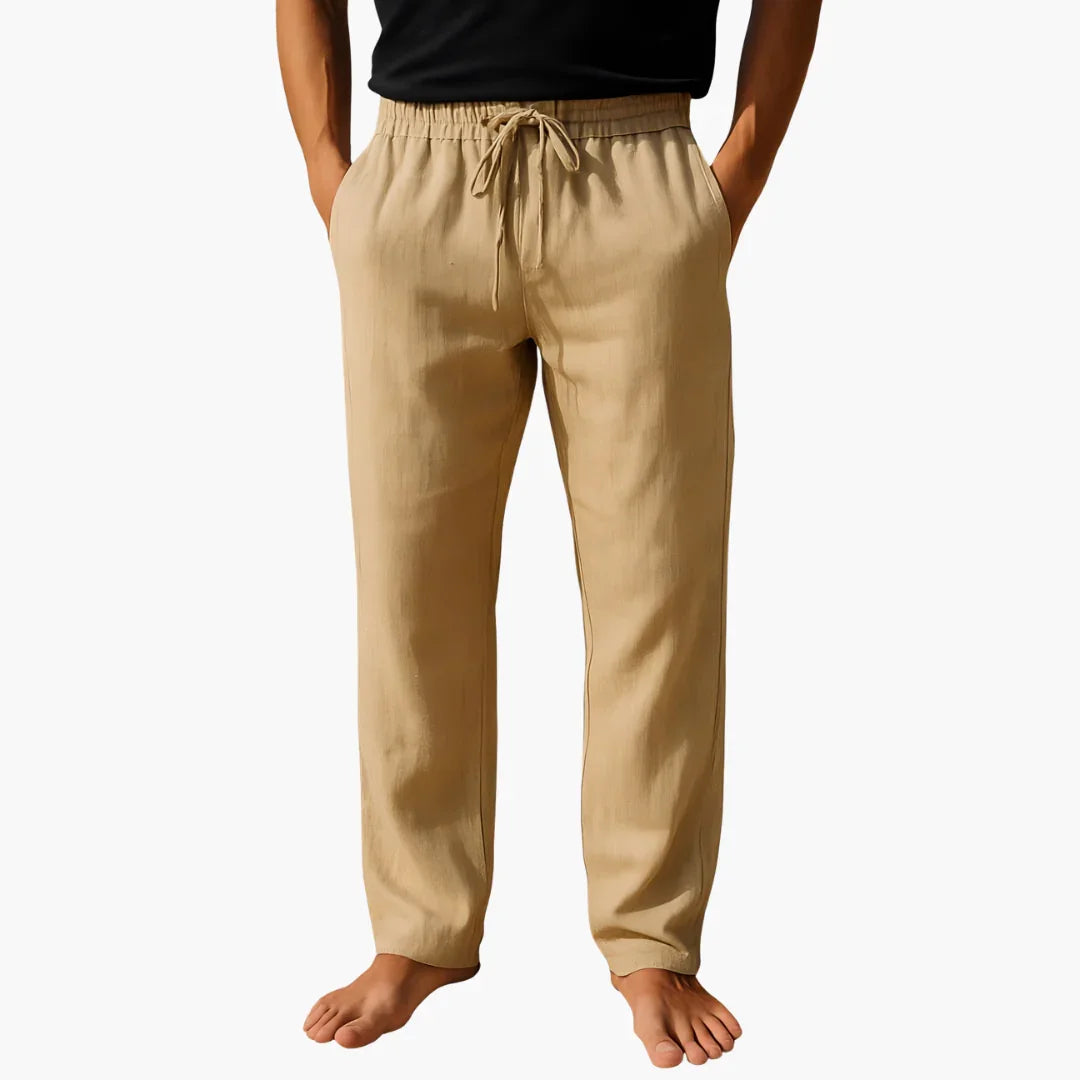 Henry | Graceful Relaxed Drawstring Linen Pants