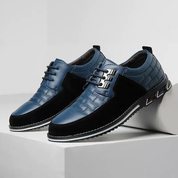 Hunter | Polished Panelled Lace-Up Orthopedic Shoes