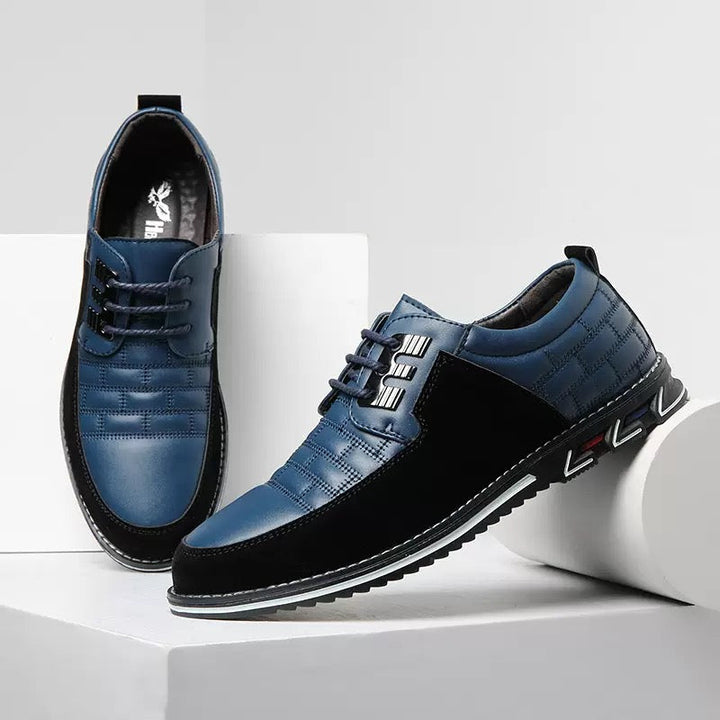 Hunter | Polished Panelled Lace-Up Orthopedic Shoes