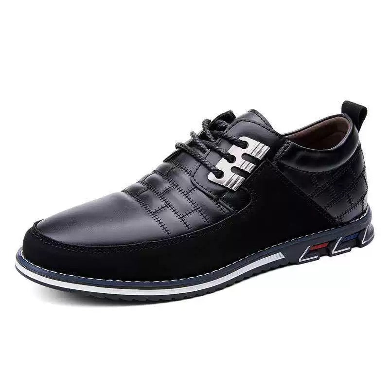 Hunter | Polished Panelled Lace-Up Orthopedic Shoes