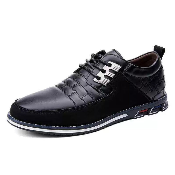 Hunter | Polished Panelled Lace-Up Orthopedic Shoes