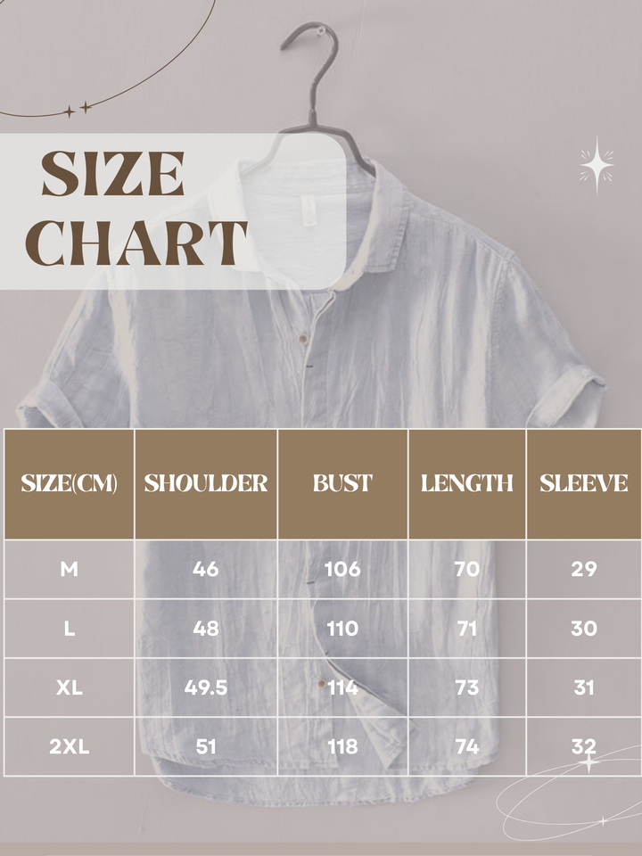 Isaac | Elegant Breathable Short Sleeve Linen Shirt