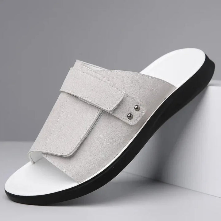 Isaac | Refined Adjustable Strap Men Slides Sandals