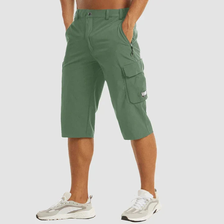 Isaac | Relaxed Cropped Cargo Shorts with Utility Pockets
