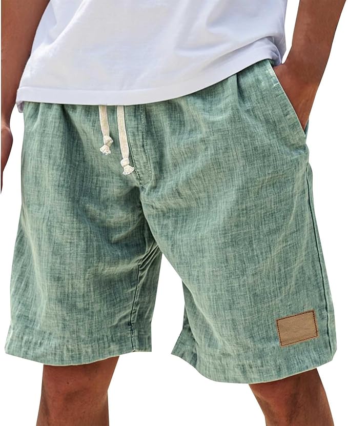 Isaac | Timeless Relaxed Linen Shorts with Drawstring Waist
