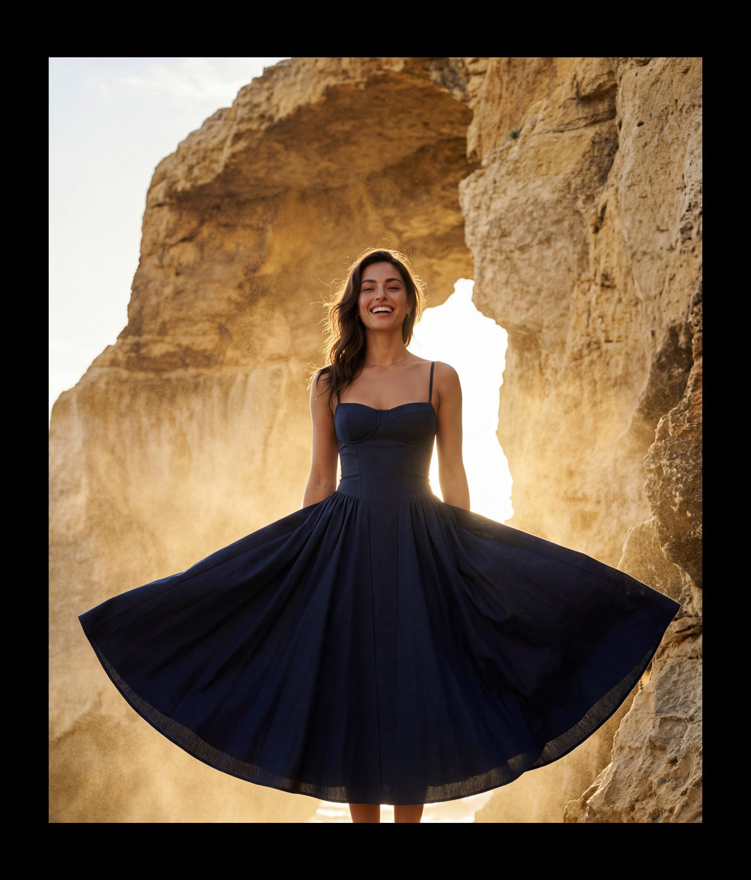Isabella | Effortless Floral Corset Midi Races Dresses