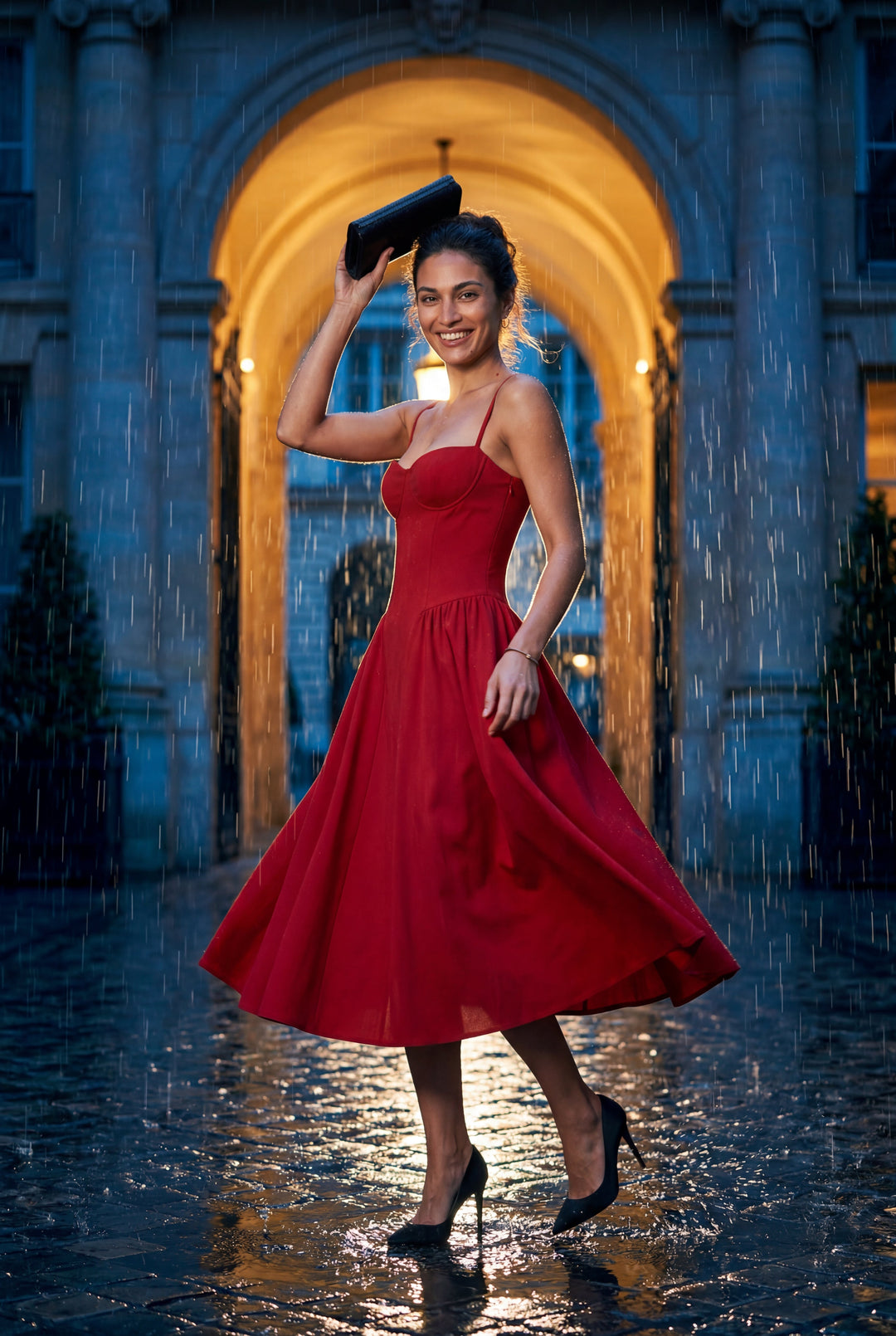 Isabella | Effortless Floral Corset Midi Races Dresses