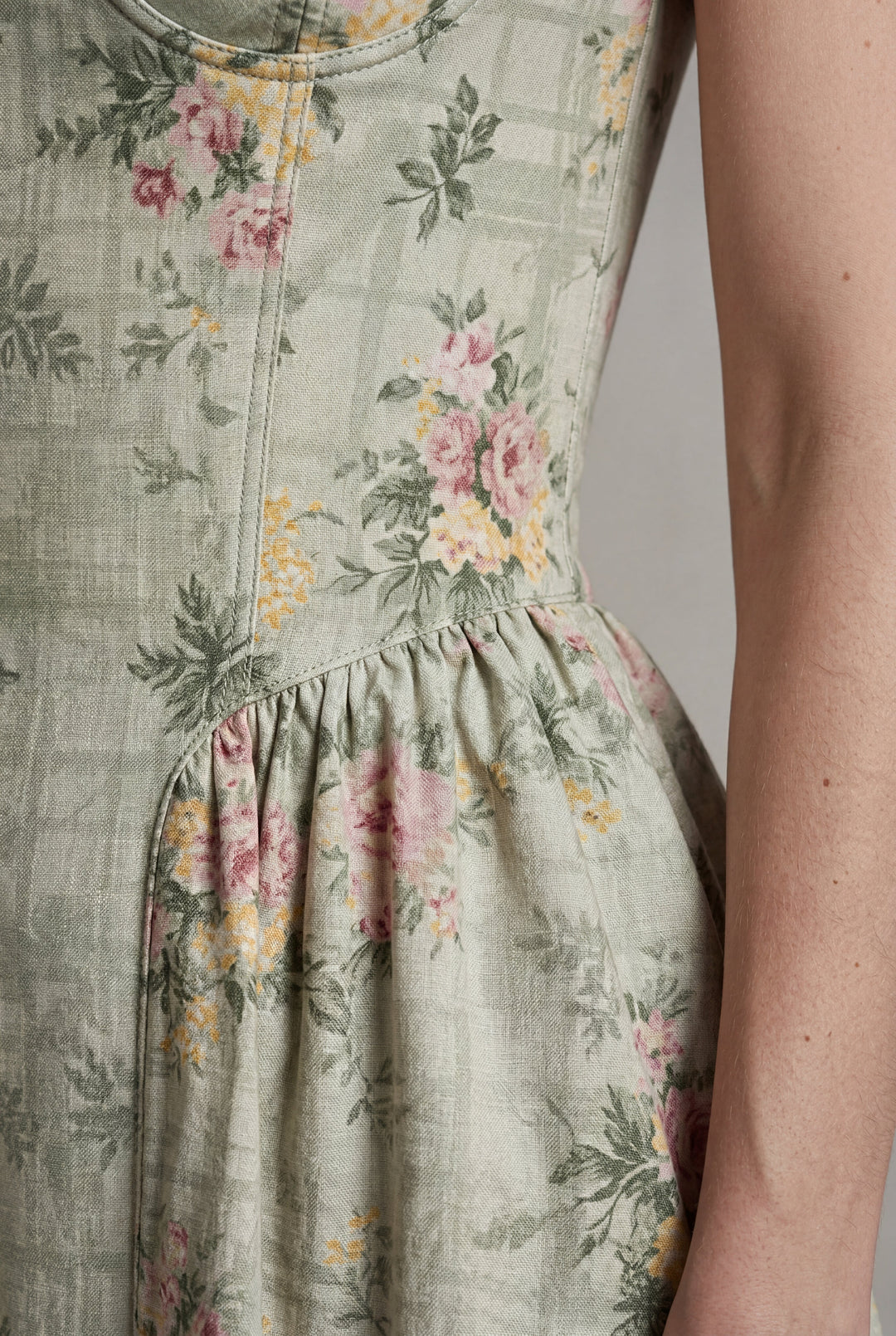 Isabella | Effortless Floral Corset Midi Races Dresses