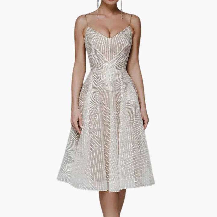 Isabelle | Relaxed Sparkle Sequin Midi Cocktail Dress