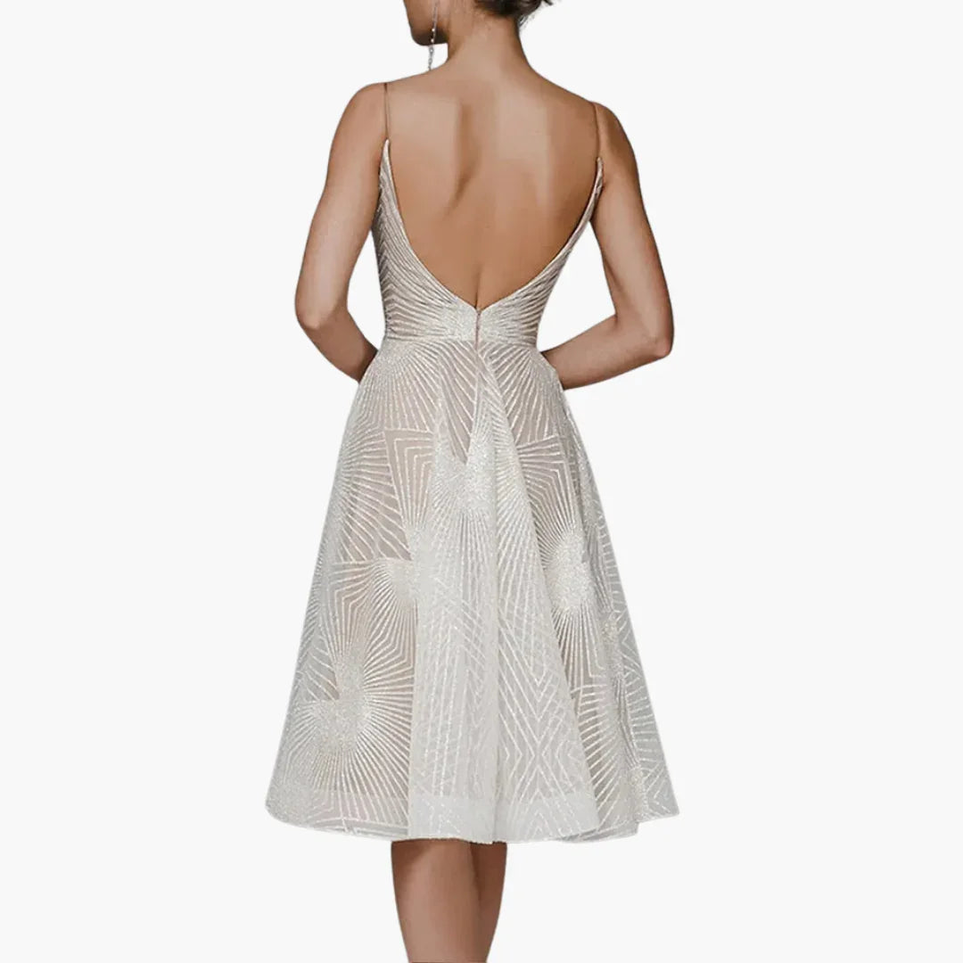 Isabelle | Relaxed Sparkle Sequin Midi Cocktail Dress