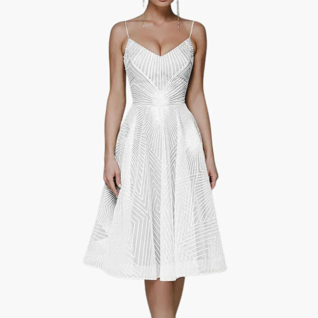 Isabelle | Relaxed Sparkle Sequin Midi Cocktail Dress