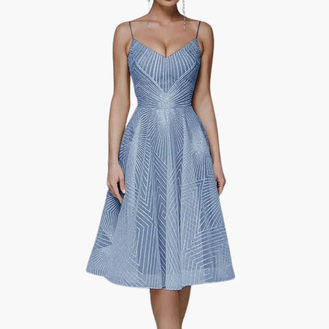 Isabelle | Relaxed Sparkle Sequin Midi Cocktail Dress