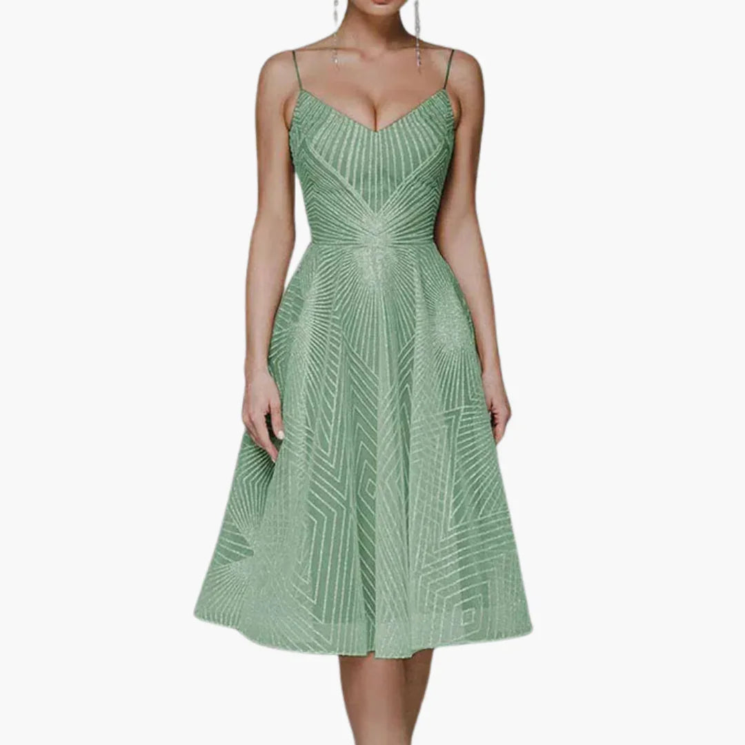 Isabelle | Relaxed Sparkle Sequin Midi Cocktail Dress