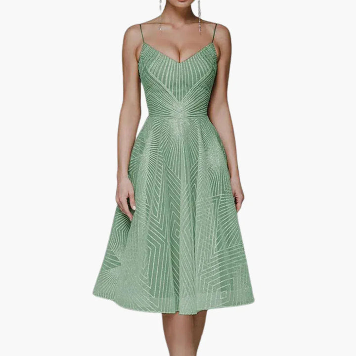 Isabelle | Relaxed Sparkle Sequin Midi Cocktail Dress