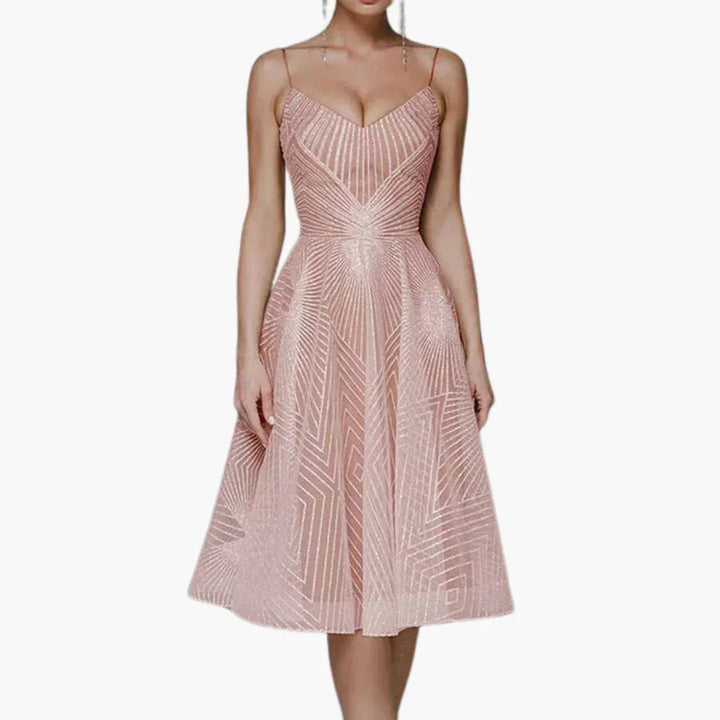 Isabelle | Relaxed Sparkle Sequin Midi Cocktail Dress