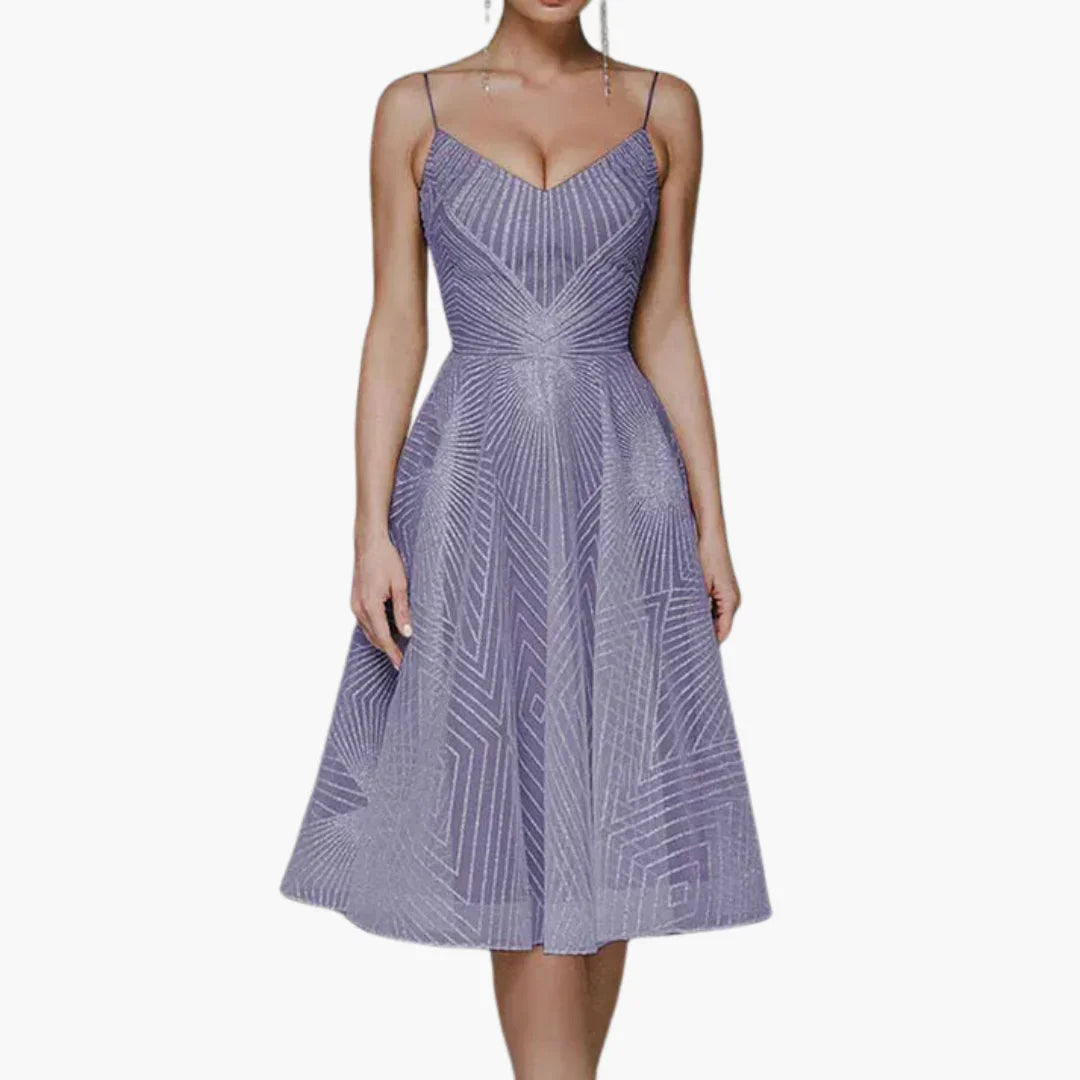 Isabelle | Relaxed Sparkle Sequin Midi Cocktail Dress