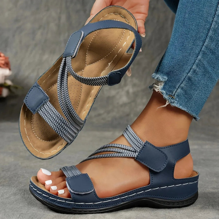 Isabelle | Timeless Comfort Wedge Sandals with Adjustable Straps