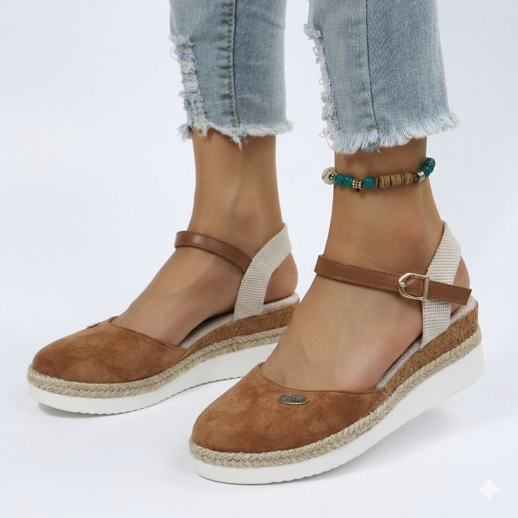 Isabelle | Timeless Espadrille Wedge Mary Jane Shoes