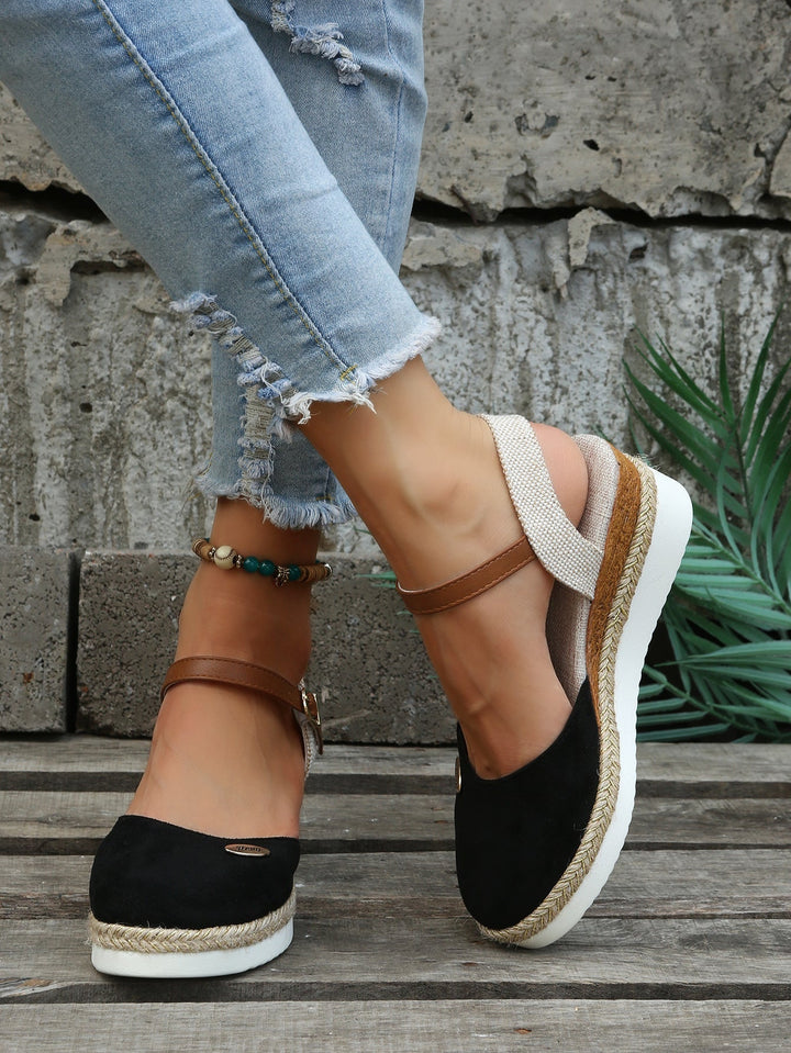 Isabelle | Timeless Espadrille Wedge Mary Jane Shoes
